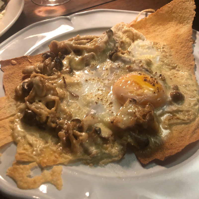 トリュフ ・ 卵 ・ キノコ の クレープ(KNOCK CUCINA BUONA ITALIANA 東京ミッドタウン店)