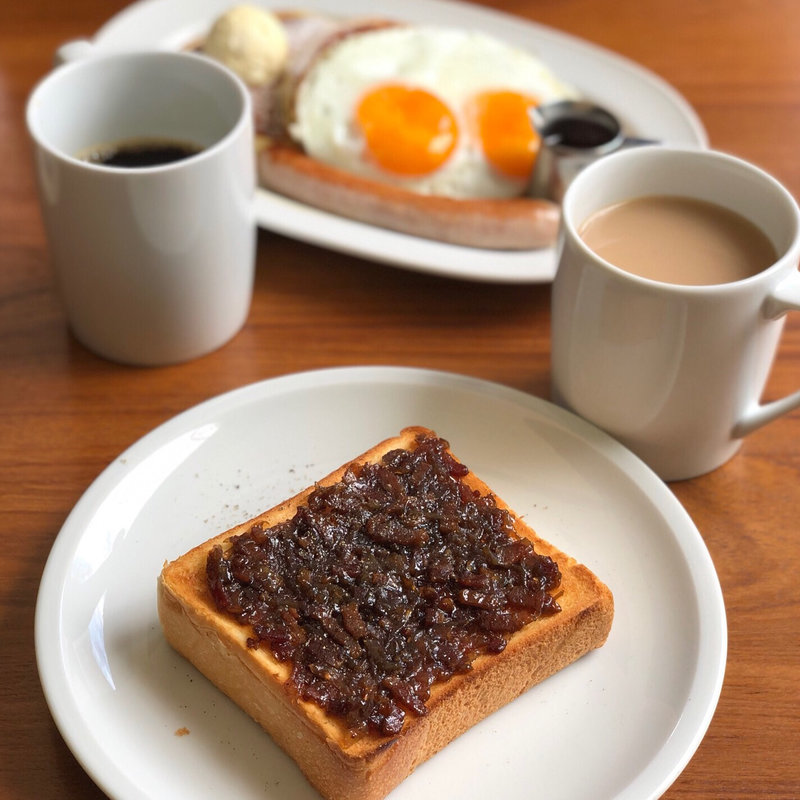 自家製トースト(ベーコンジャム)(crisscross)