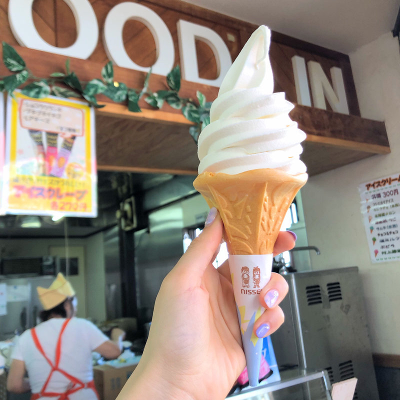 生乳ソフトクリーム(弥彦山ロープウェイ展望食堂 )