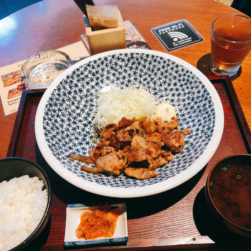 ランチ 豚の生姜焼き定食(カフェ パーク)