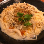 上海蟹味噌クリームパスタ