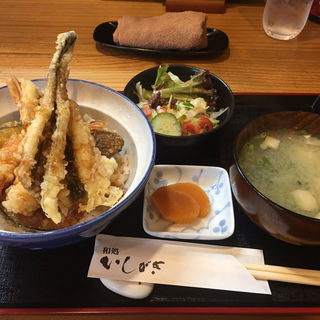 穴子の天ぷら丼定食(和処石垣)