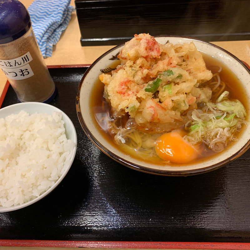 天玉そば➕半ライス(そばよし)