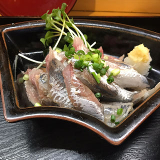 イワシ刺身定食(日本料理寿)