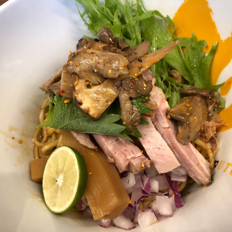 松茸鶏油まぜそば(拳10ラーメン)