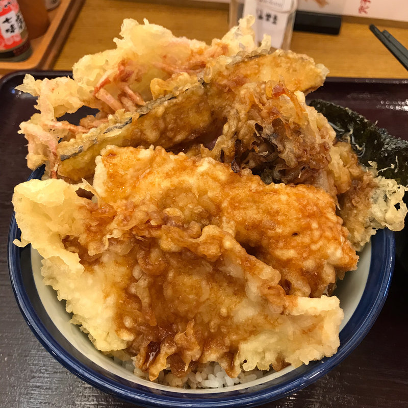 阿波尾鶏天丼(天丼てんや 人形町店)