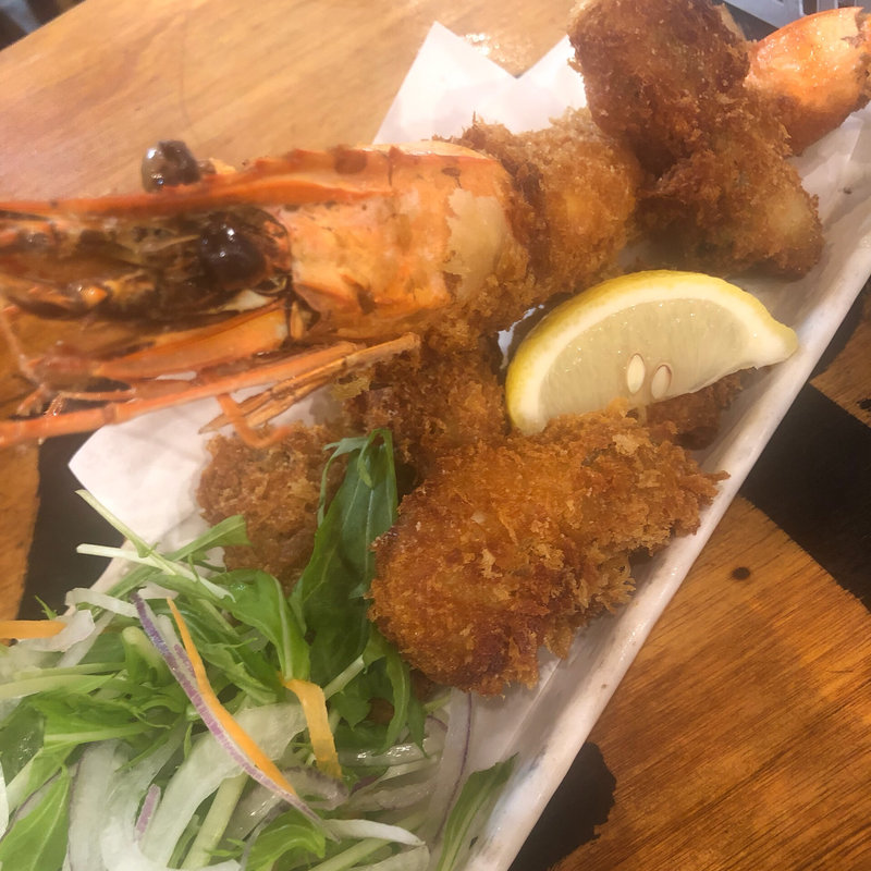 大海老フライ(タカマル鮮魚店 2号館)