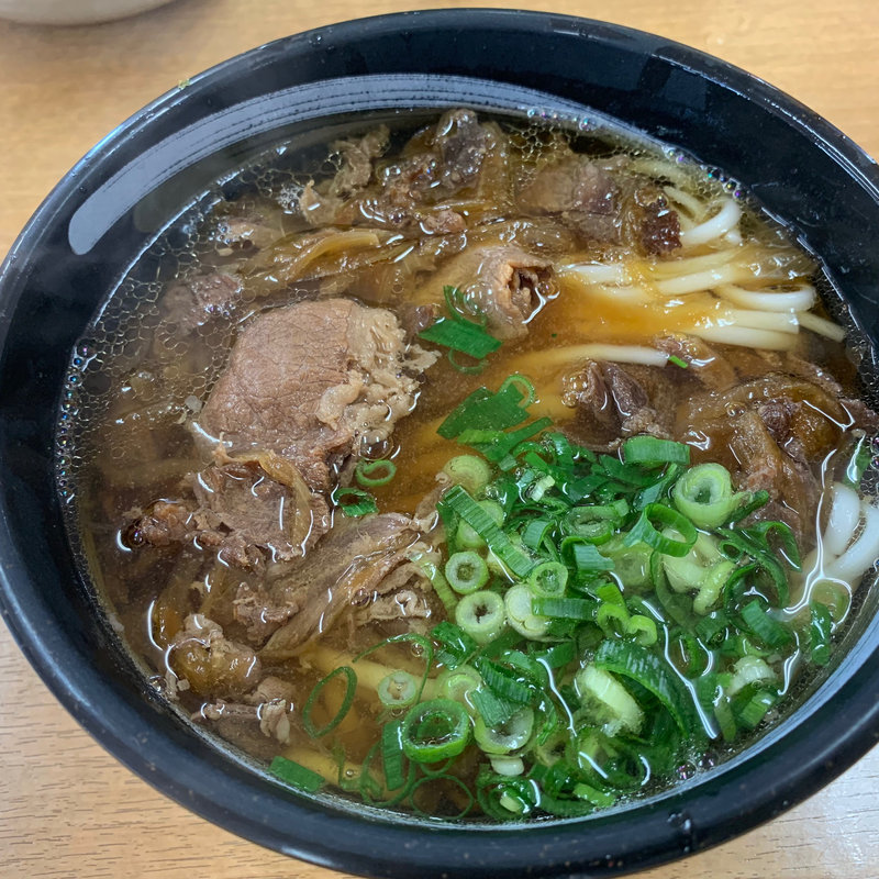 肉うどん(天領うどん 財光寺店 （てんりょううどん）)