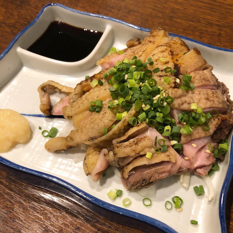 薩摩地鶏赤鶏たたき(竹橋)