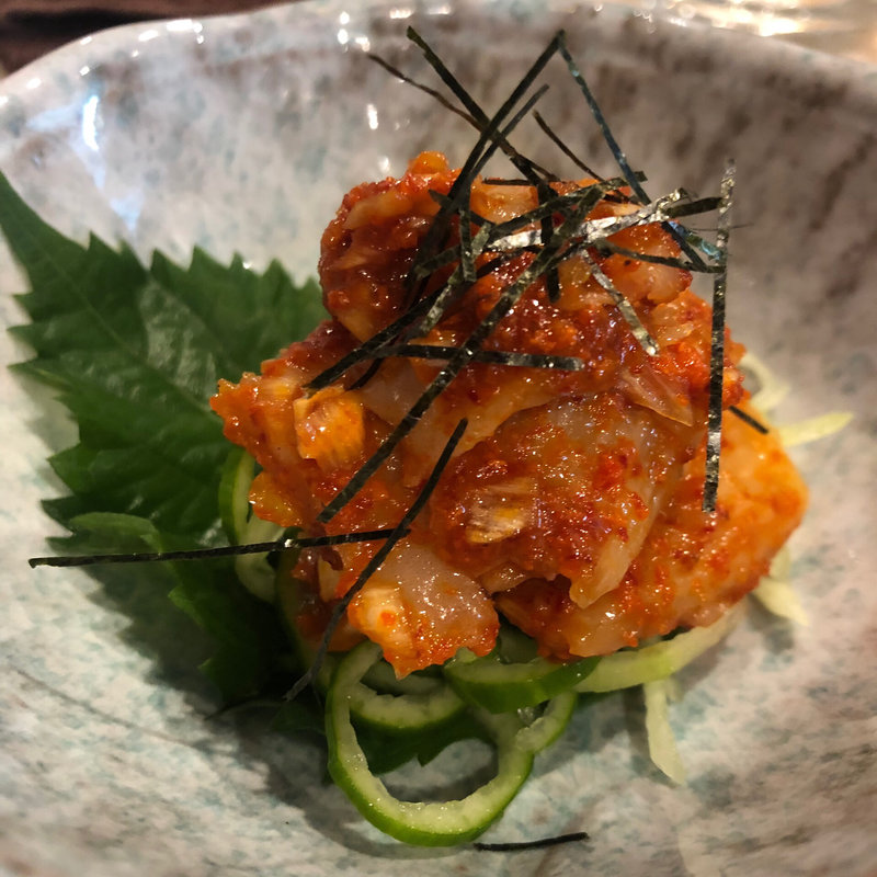 たらのチャンジャ(日本橋バル  萬亮)