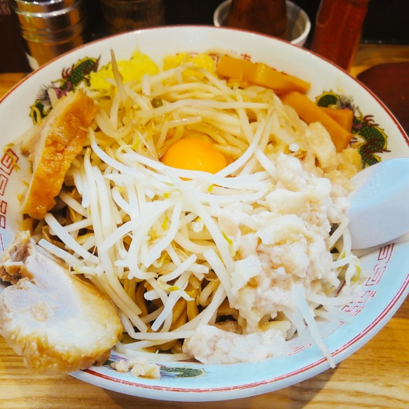 汁なしラーメン(ラーメンすけがわ)