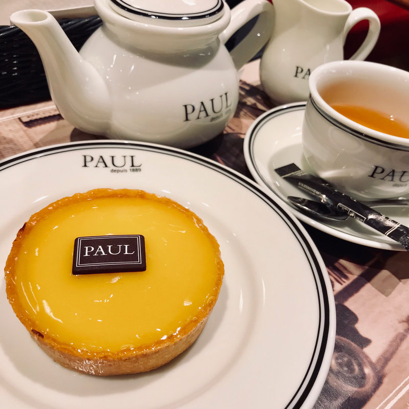 タルト・シトロン ケーキセット(PAUL 大丸心斎橋店)