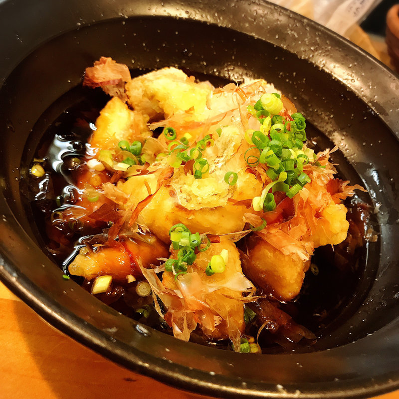 白身魚と里芋の揚げ出し(コンテナ食堂 トンキーモンキー 香椎店)