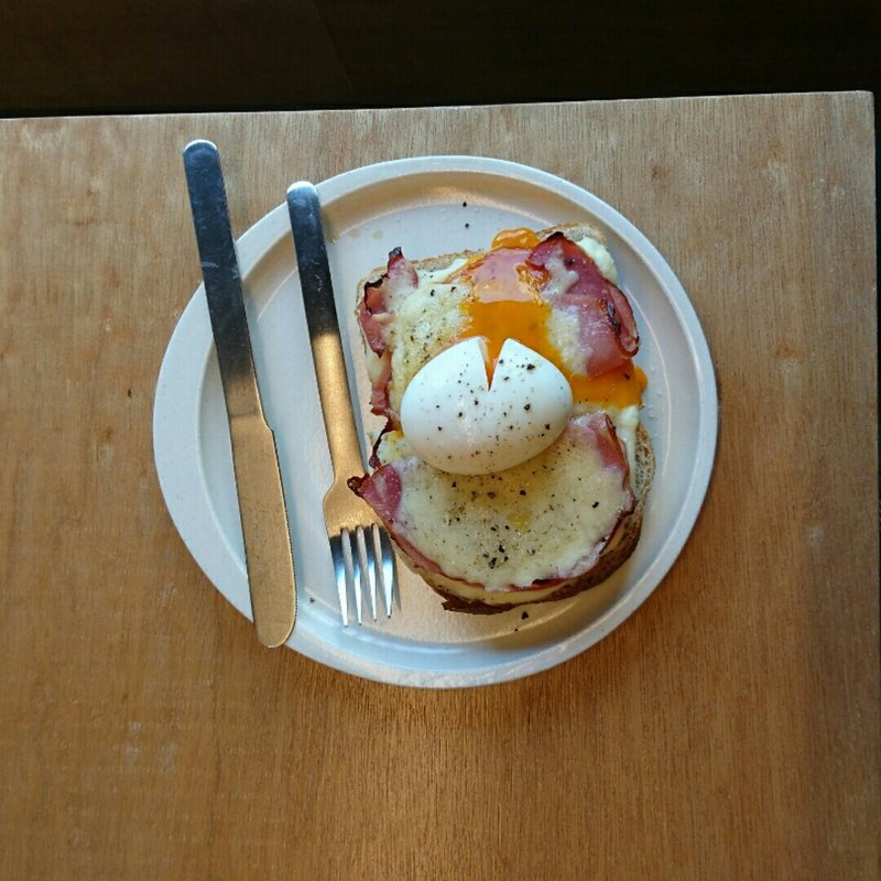 ハムエッグトースト(コーヒーライツ蔵前)