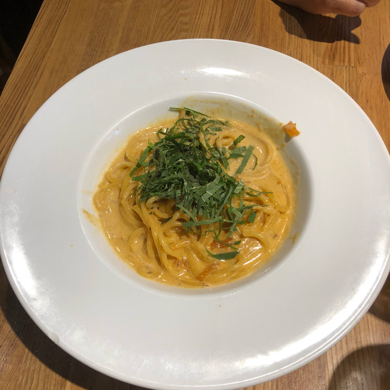 ウニと大葉のクリームソース(パスタバル ミキヤズ ぐりぐり)