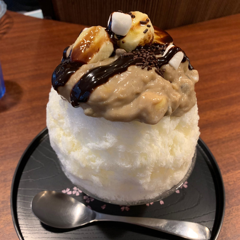チョコバナナモンブラン(氷カフェ あん)