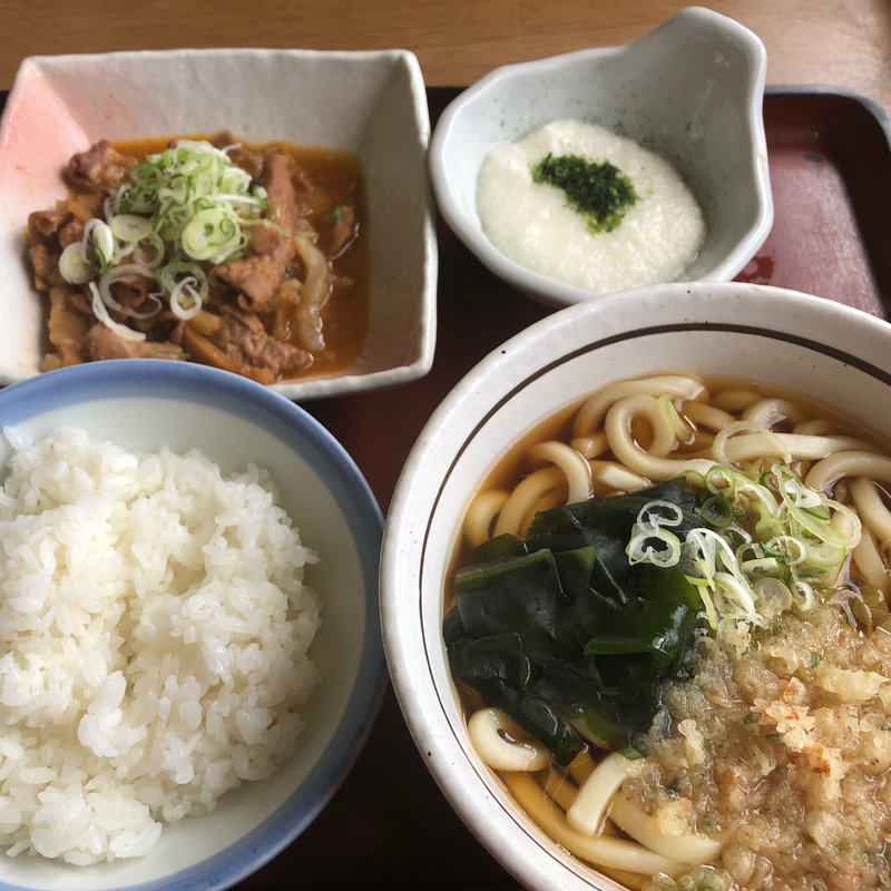 パンチ定食 Aセット(山田うどん食堂 芽吹店)