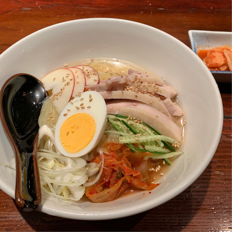 比内地鶏スープの冷麺(炙屋 十兵衛 二日町本店 （あぶりや じゅうべえ）)