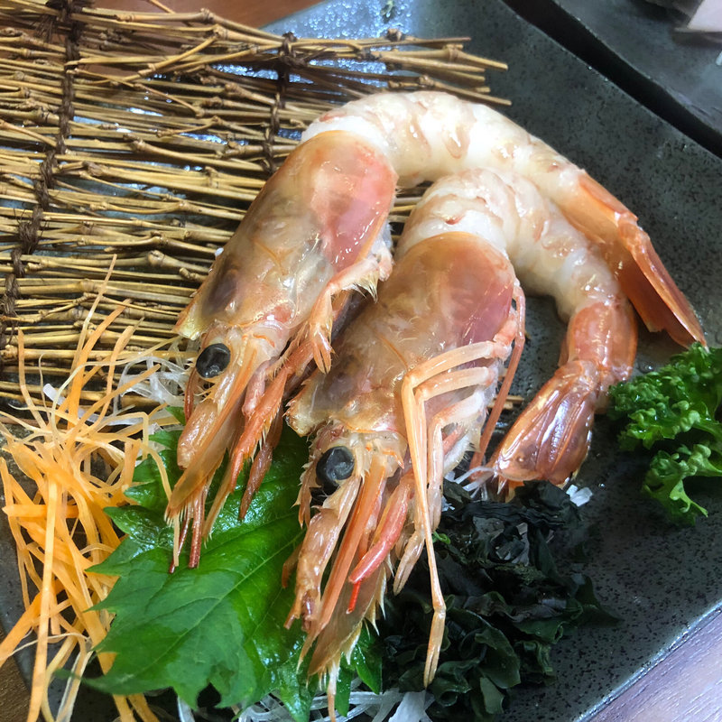 海老刺身(京うどん 纏)