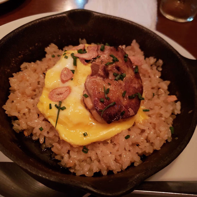 フォアグラガーリックライス(マーサーブランチ ギンザテラス)