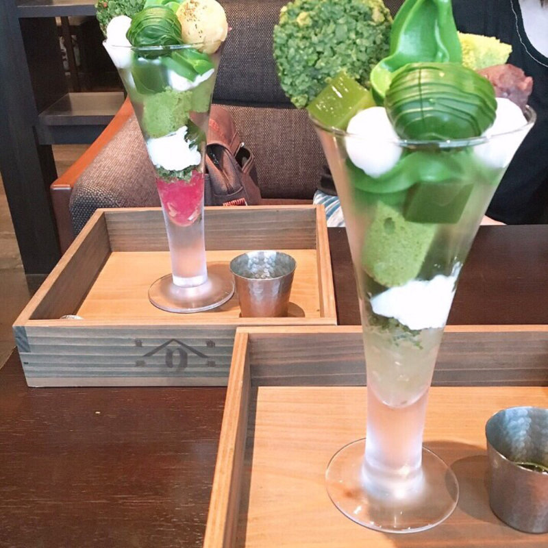 御濃茶パフェ(辻利 宇治本店)