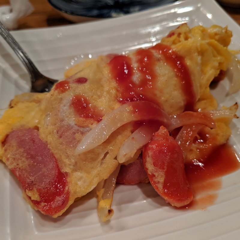 赤ウインナー玉子焼き(安々 )