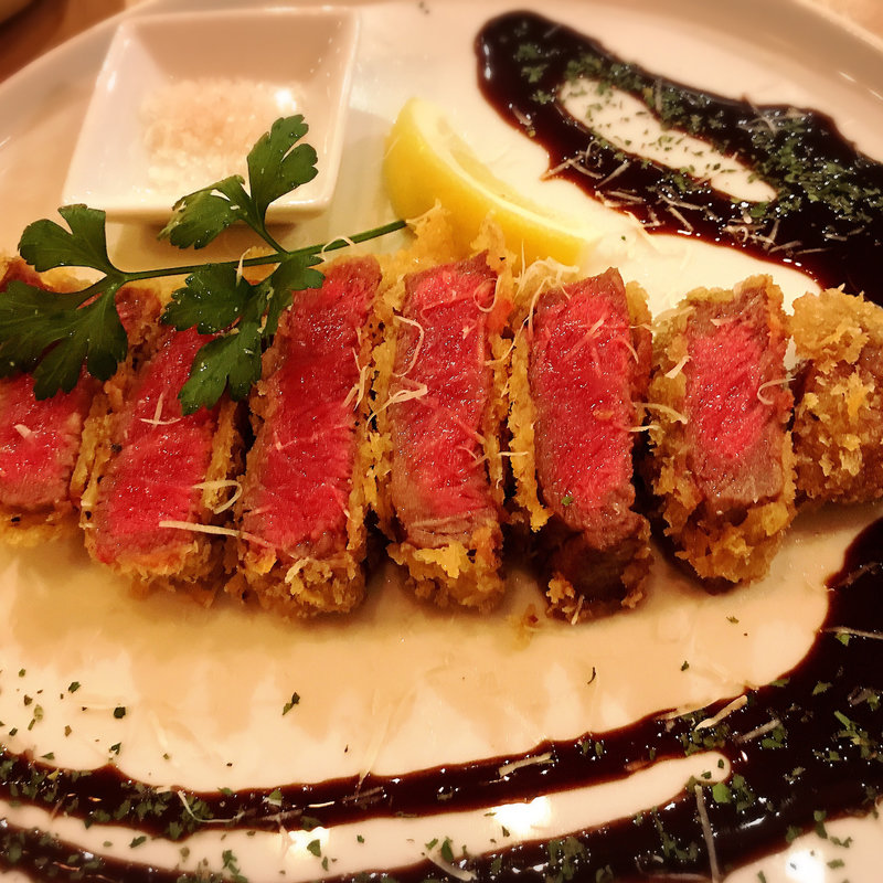 黒毛和牛レアカツ(肉バル ノダニク)