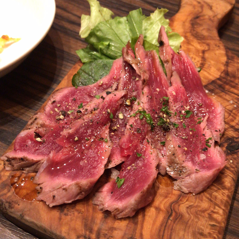 仔羊のたたき(下町バル ながおか屋)