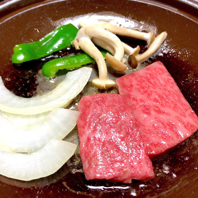 最上牛の陶板焼き(悠湯の宿　湯澤屋 )
