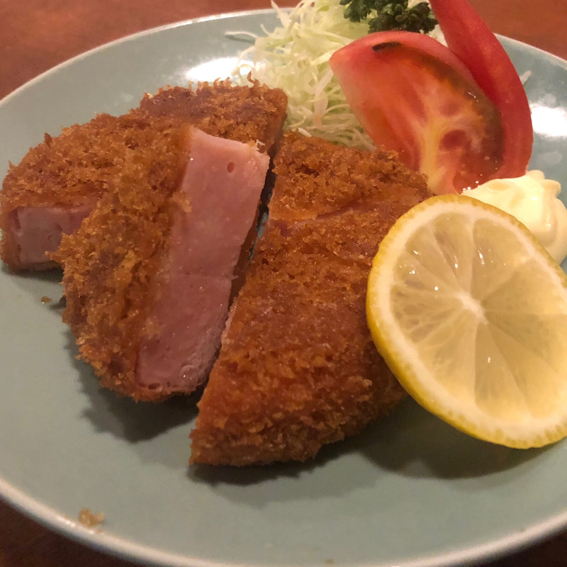 厚切ハムカツ(春日)