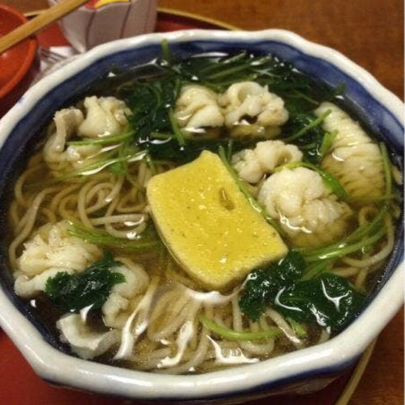 鱧ちりそば(うどん 美々卯 京橋店)