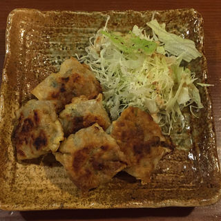 ニラとレンコンのギョーザ(安庵)
