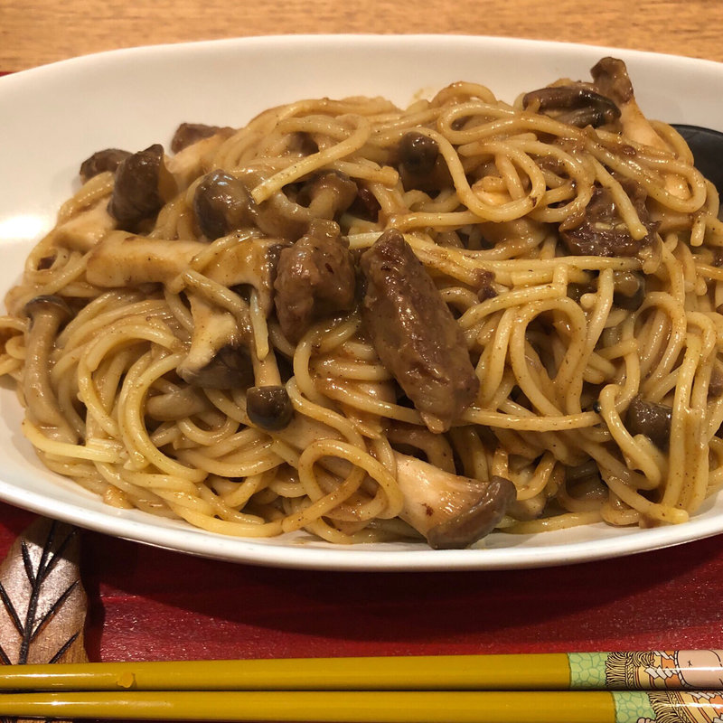 カレーパスタ(穂ﾟん亭)