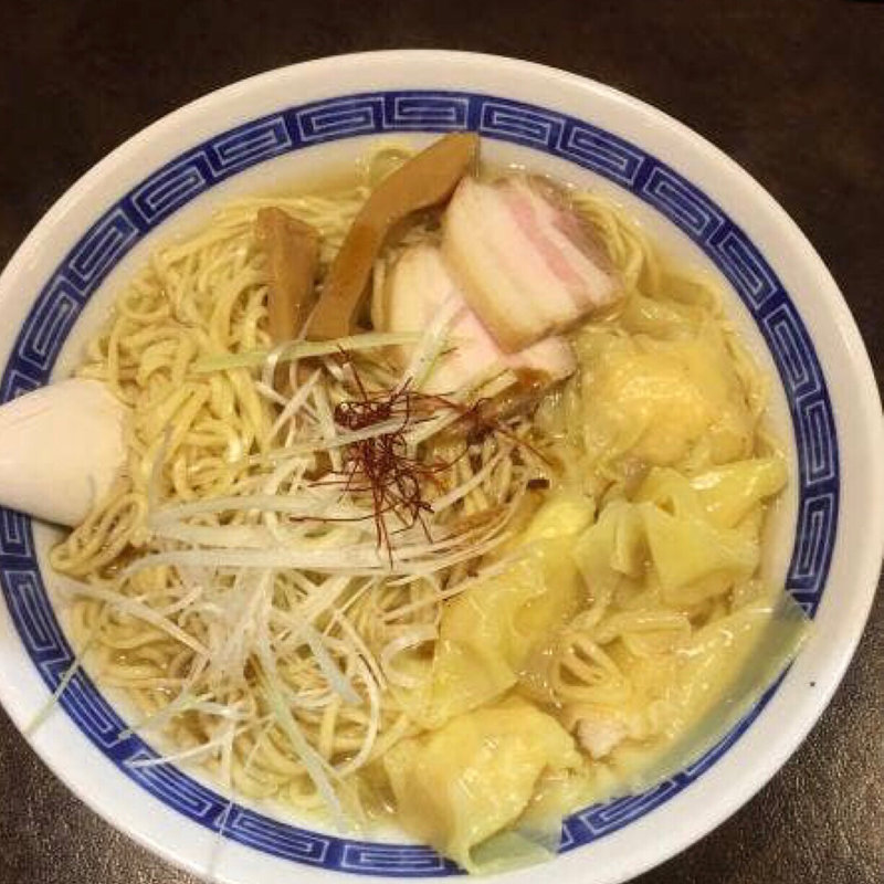 塩海老ワンタン麺(麺者 服部 （めんじゃはっとり）)