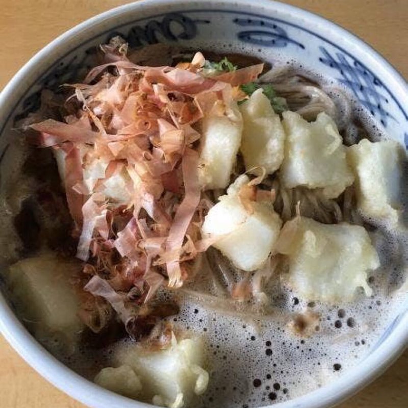 いか天おろしそば(そば処盛安)