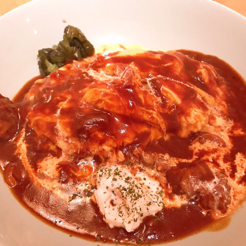 オムハヤシ(洋食グラスオニオン)