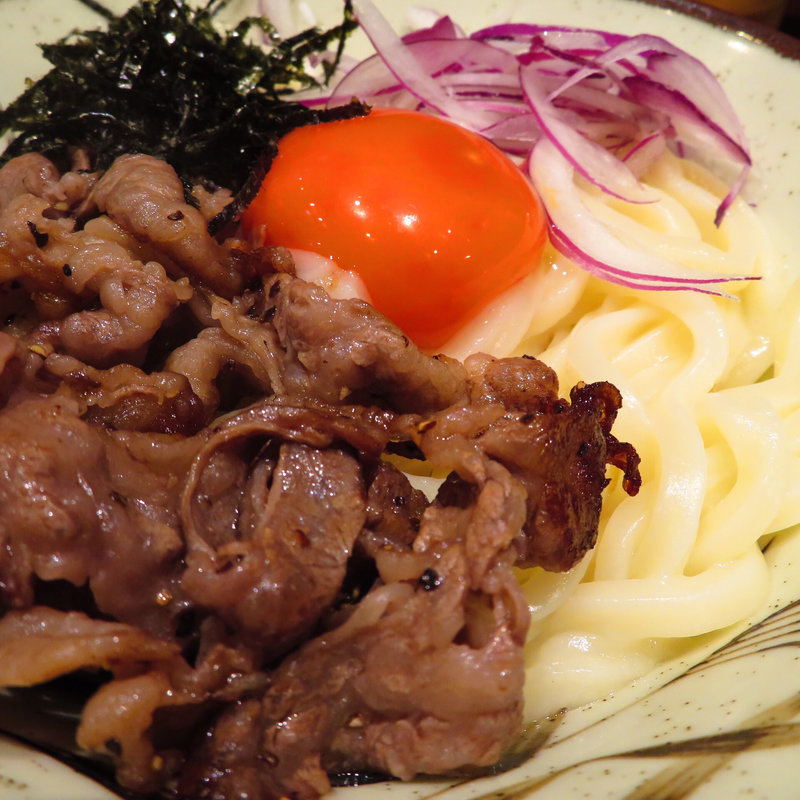 オリーブ牛の焼肉　ビフ玉うどん(期間限定)(うどん棒 大阪本店 )