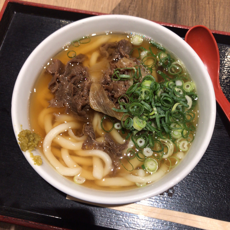 肉うどん(因幡うどん 福岡空港店)