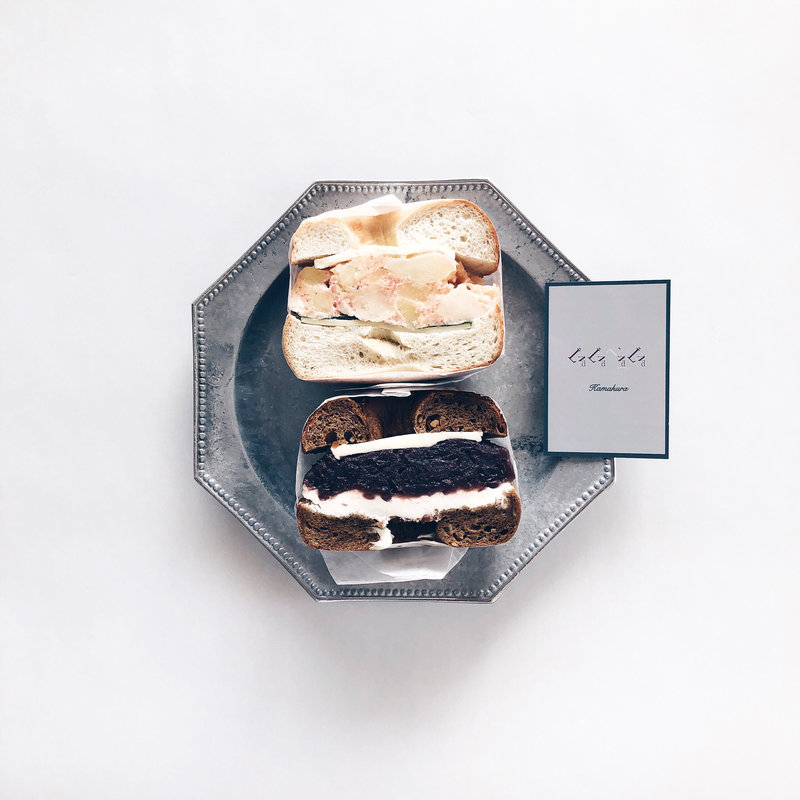 ベーグルサンド(ぐるぐるべゑぐる)