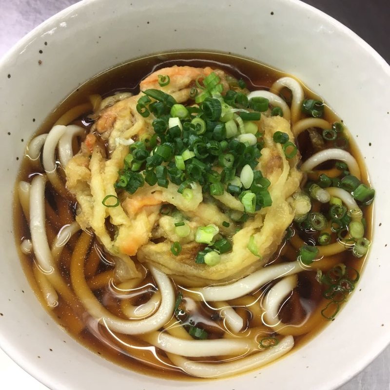 かきあげうどん(富士見そば )