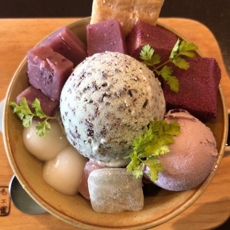 期間限定おいも鎌倉あんみつ(おいもカフェ 金糸雀)