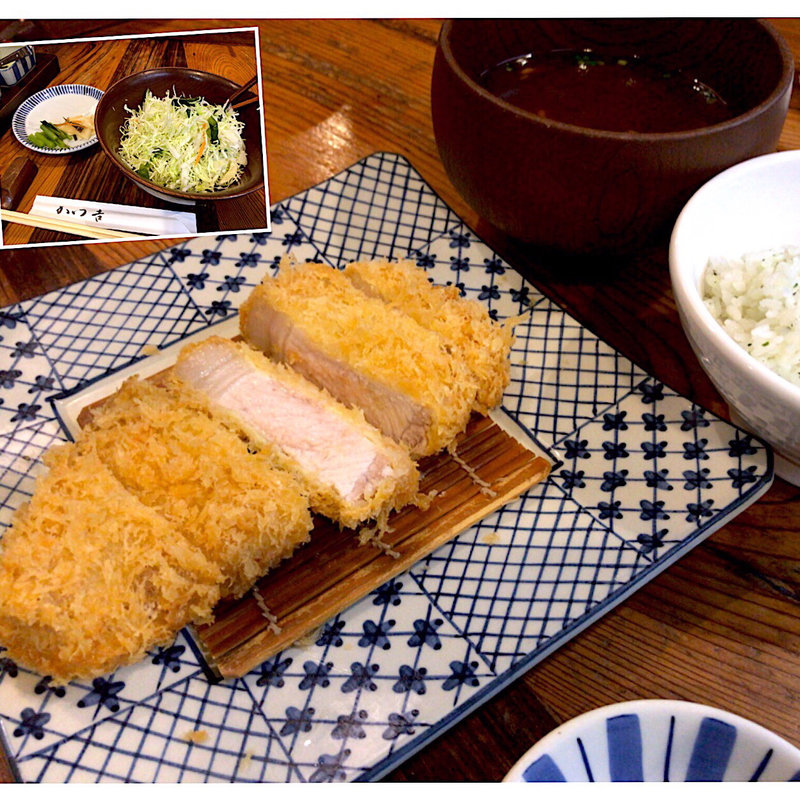 銘柄豚ロースかつ定食(150g)(かつ吉 水道橋店)