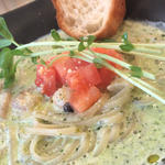 バジル クリームパスタ(カフェトミタ （Cafe Tomita）)