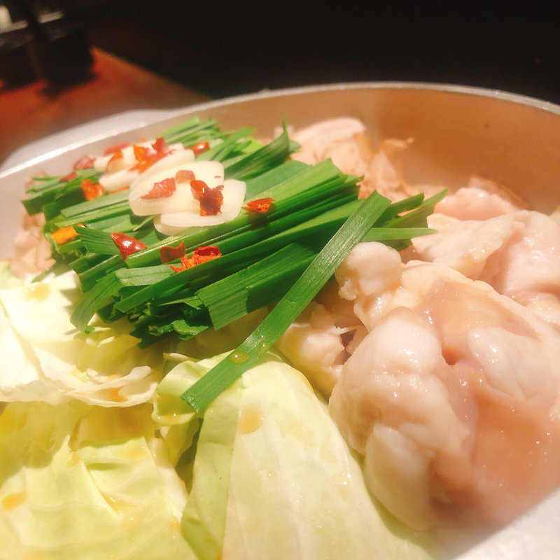 モツ鍋 味噌味(博多もつ鍋やまや 梅田店)