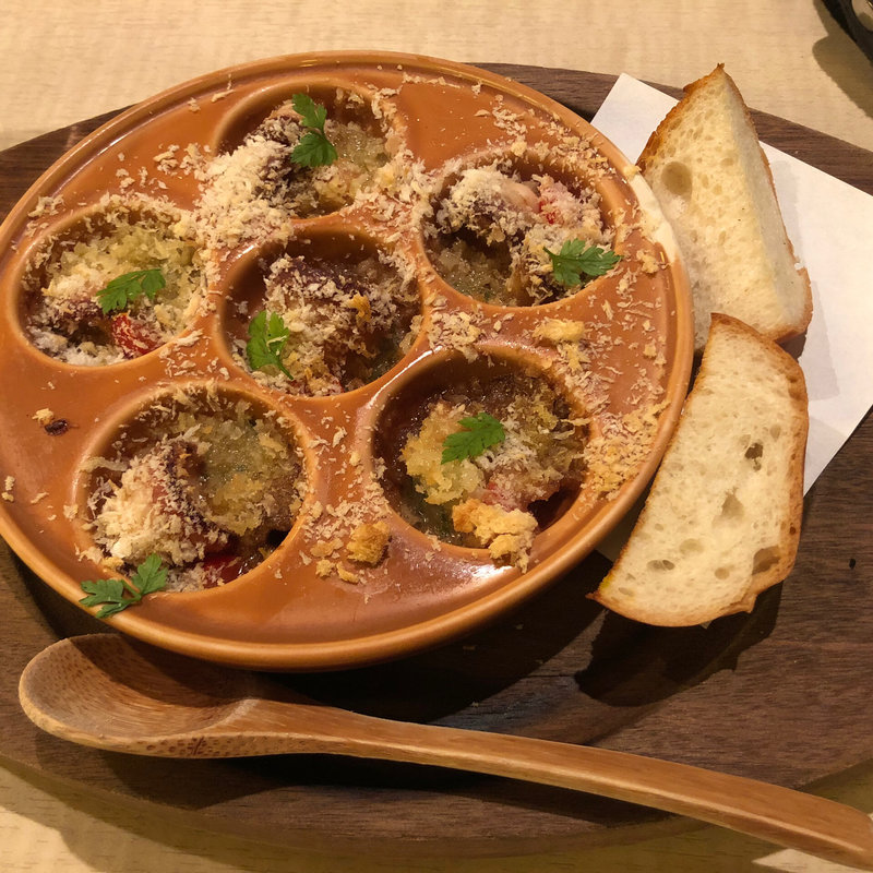 蛸の吸盤ガーリック焼(三忠)