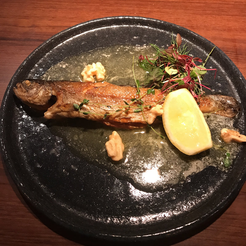 ニジマスのコンフィ(リストーロ )