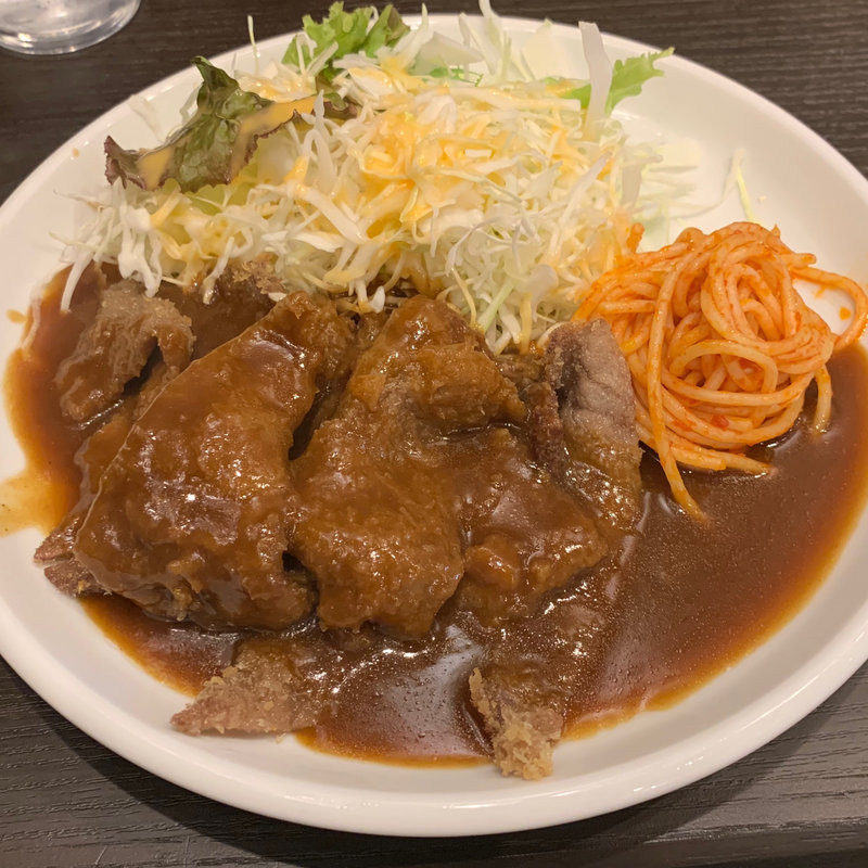 ビーフカツランチハーフ(レストランくろんぼ )