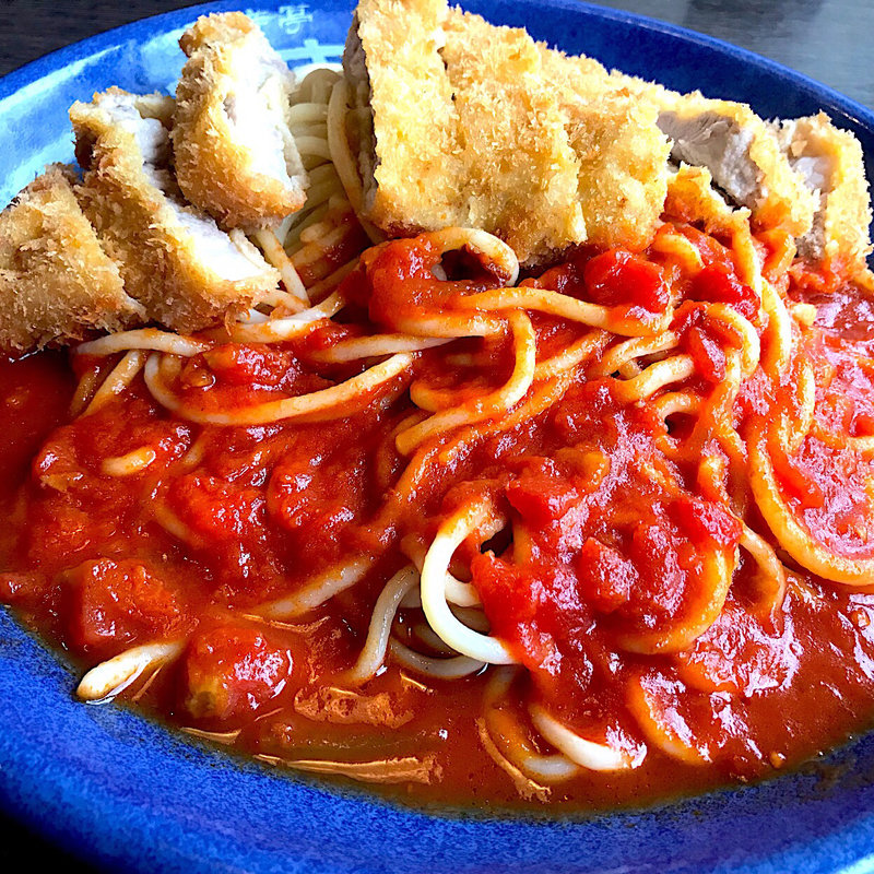 トンカツスパゲティー(トマト)(ますき神明店　みむら )