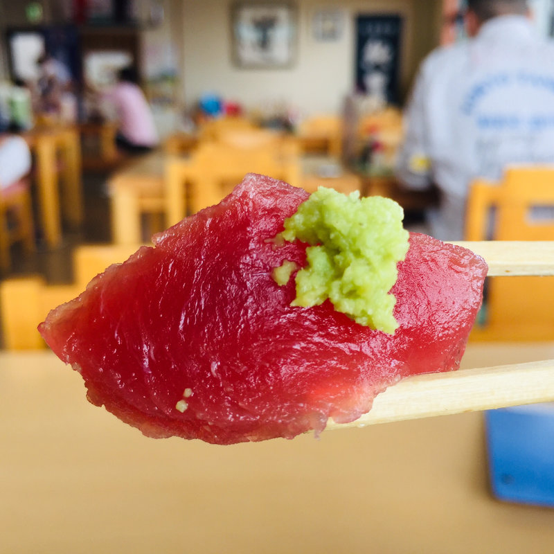 キハダマグロの刺身(旅館食堂 くりや)