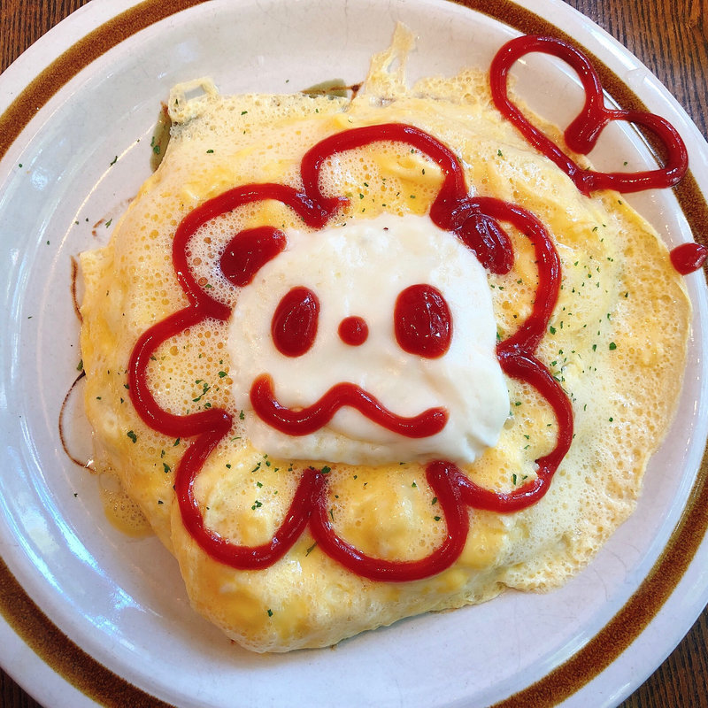 ぱんだオムライス(ぱんだ珈琲店)